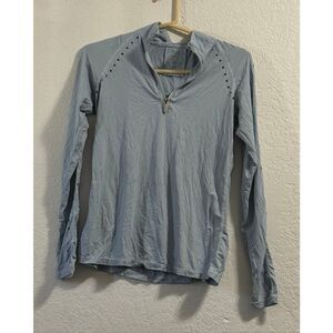 70 Degrees Women's Size XS Golf Polo Shirt Blue long  Sleeve